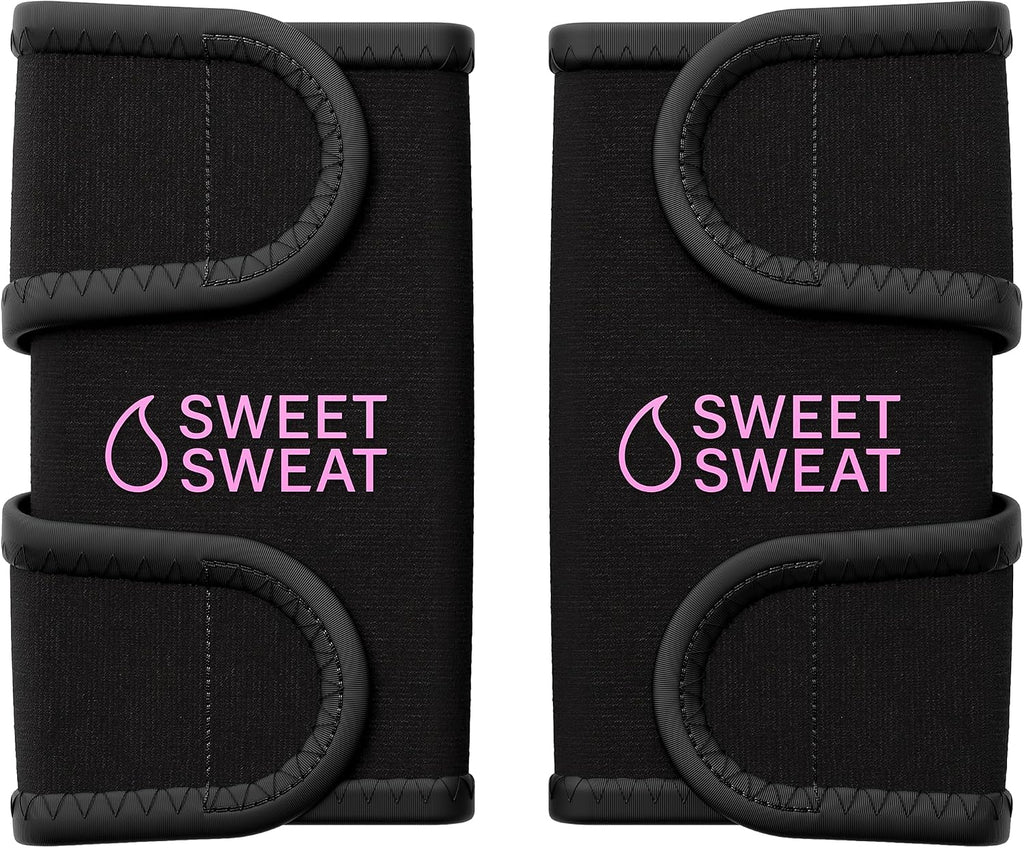 Sports Research Sweet Sweat® Arm Trimmers - Premium Sweat-Enhancing Arm Wraps for Women & Men - 3 Adjustable Sizes