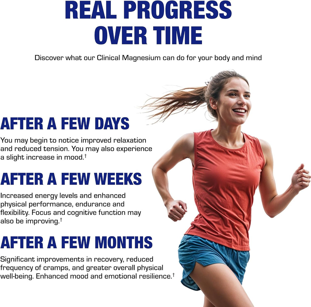 Triple Magnesium Complex 400 Mg - Clinical Formula Chelated Magnesium Supplement with Glycinate Malate and Citrate for Optimal Muscle Nerve Bone & Digestive Health Support - 1 Month Supply