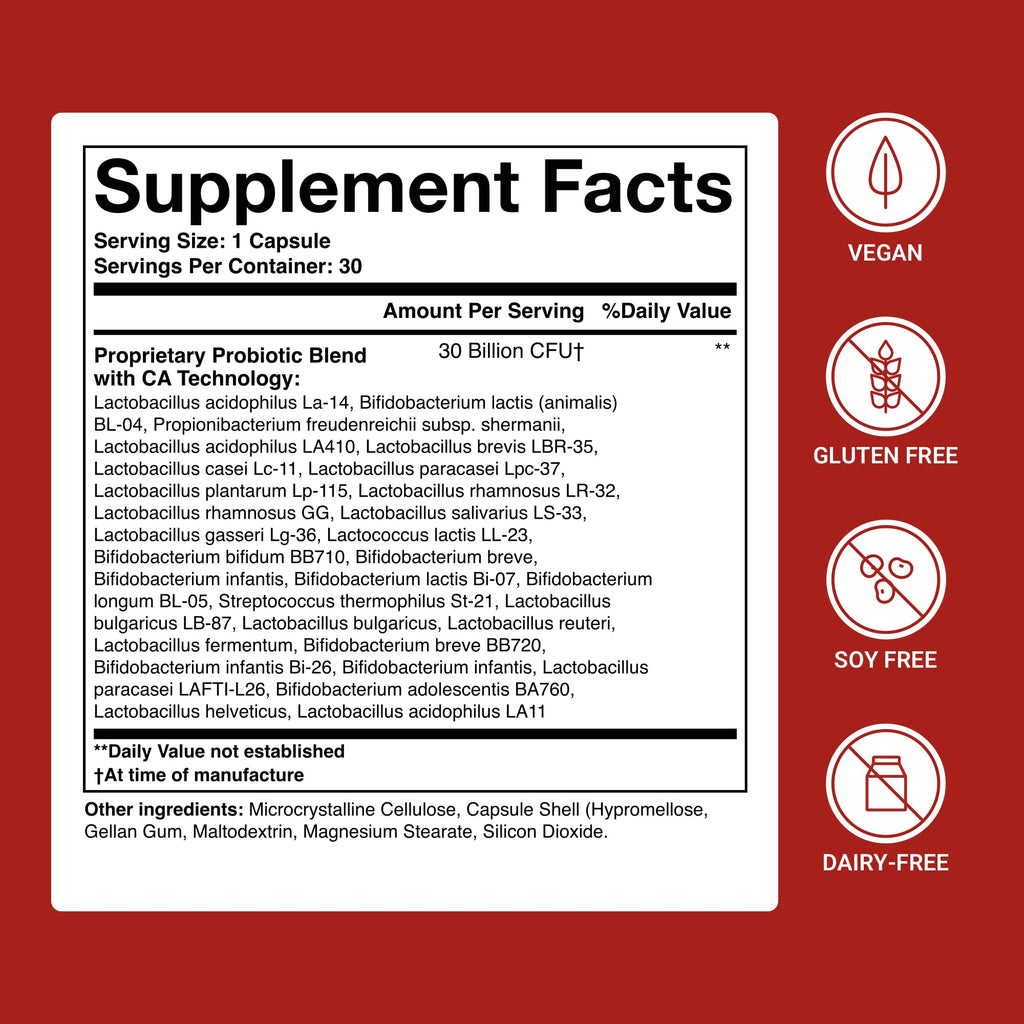 ACTIVATEDYOU Advanced Restorative Probiotic for Daily Use- 30 Strain Digestive Gut Health & Immune Function Support