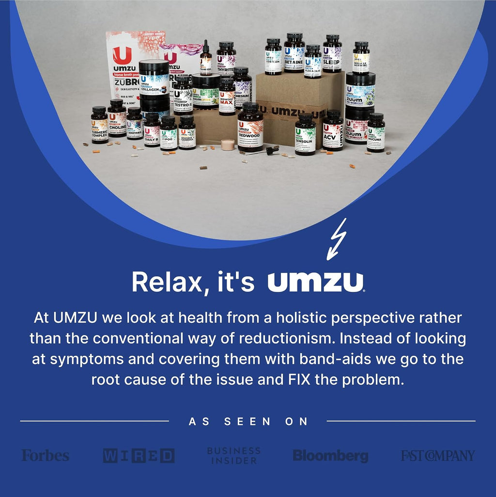 UMZU Tri-Biome Complete Probiotic Capsules, 30 Day Supply | 3-in-1 Probiotic, Prebiotic and Postbiotic Blend, Akkermansia and CoreBiome, Gut Balance, Digestive Health, Adults