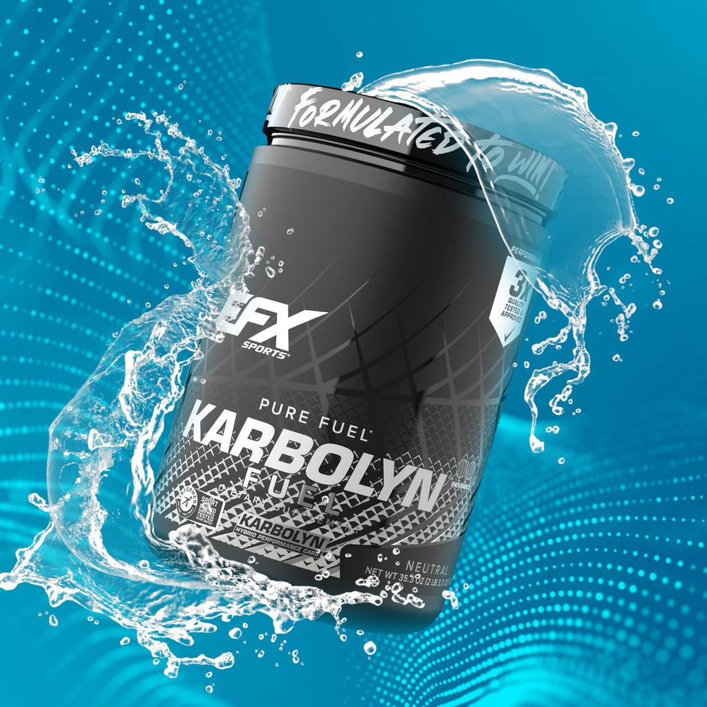 EFX Sports Karbolyn Fuel | Fast-Absorbing Carbohydrate Powder | Carb Load, Sustained Energy, Quick Recovery | Stimulant Free | 20 Servings (Neutral)