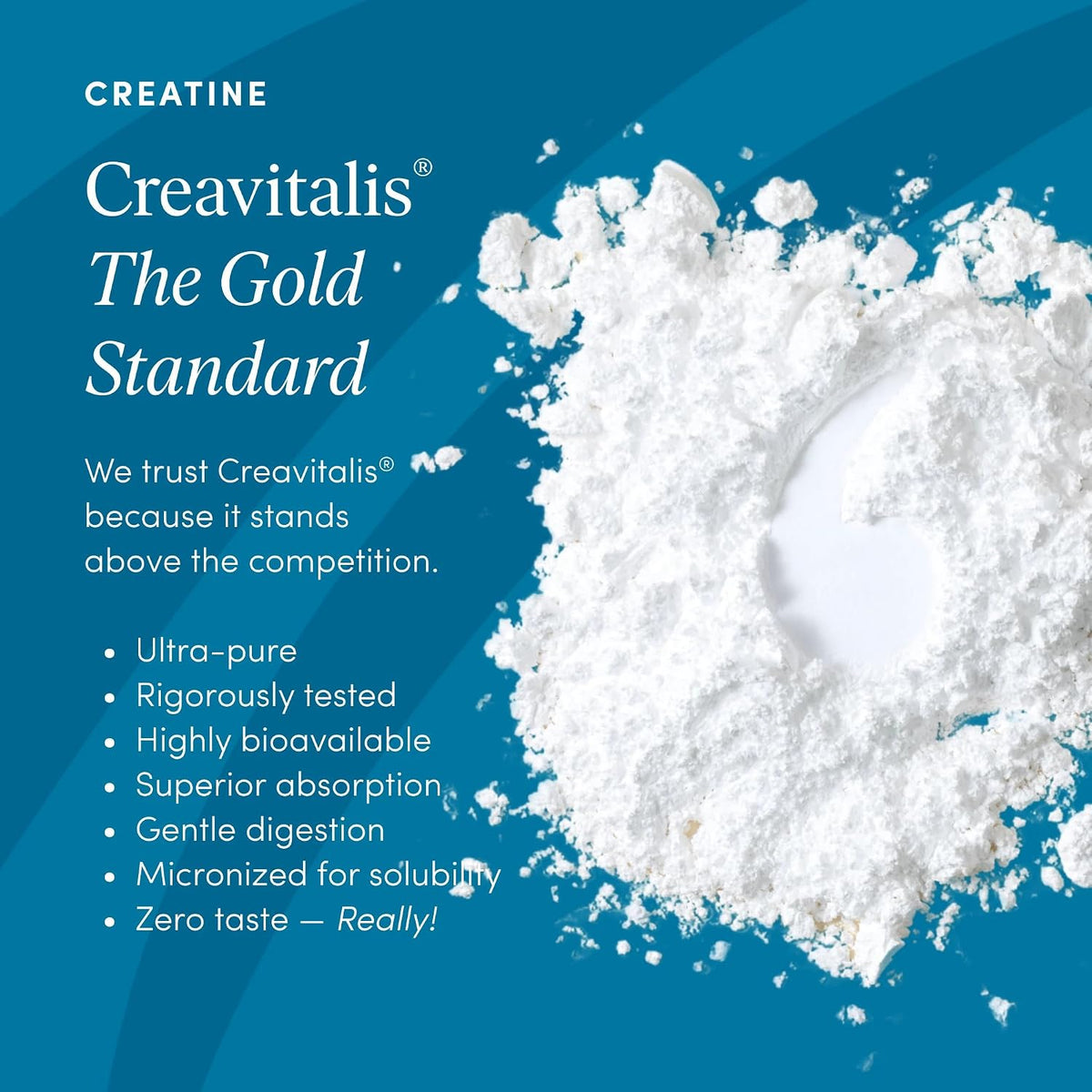 The 'Pause Life Creatine Powder with Creavitalis Muscle Support, 11 OZ | Vegan & gluten free Creavitalis creatine. Supports cognitive, endurance & muscle recovery for men & women. Unflavored, 11 oz