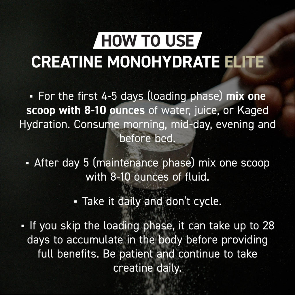 Kaged Creatine Monohydrate Micronized Powder | Unflavored | Muscle Building & Recovery | 5000 mg Per Serving | Vegan, Gluten Free, Easily Digestible | Supplements for Men & Women | 100 Servings