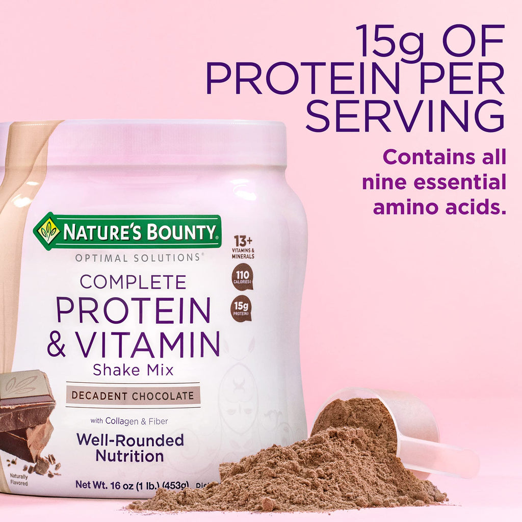 Nature's Bounty NBTY OP Protein Shake Choc 6x16oz PWD US