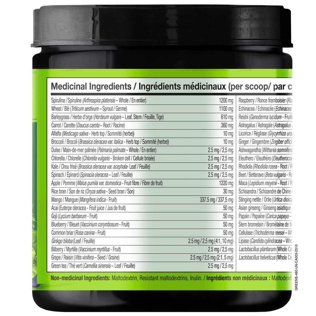 NATURELO Raw Greens Superfood Powder 480 Grams, Mixed Berry - Supports Energy, Immunity and Detox - Includes Spirulina, Wheat Grass and Organic Greens for Whole Food Nutrition
