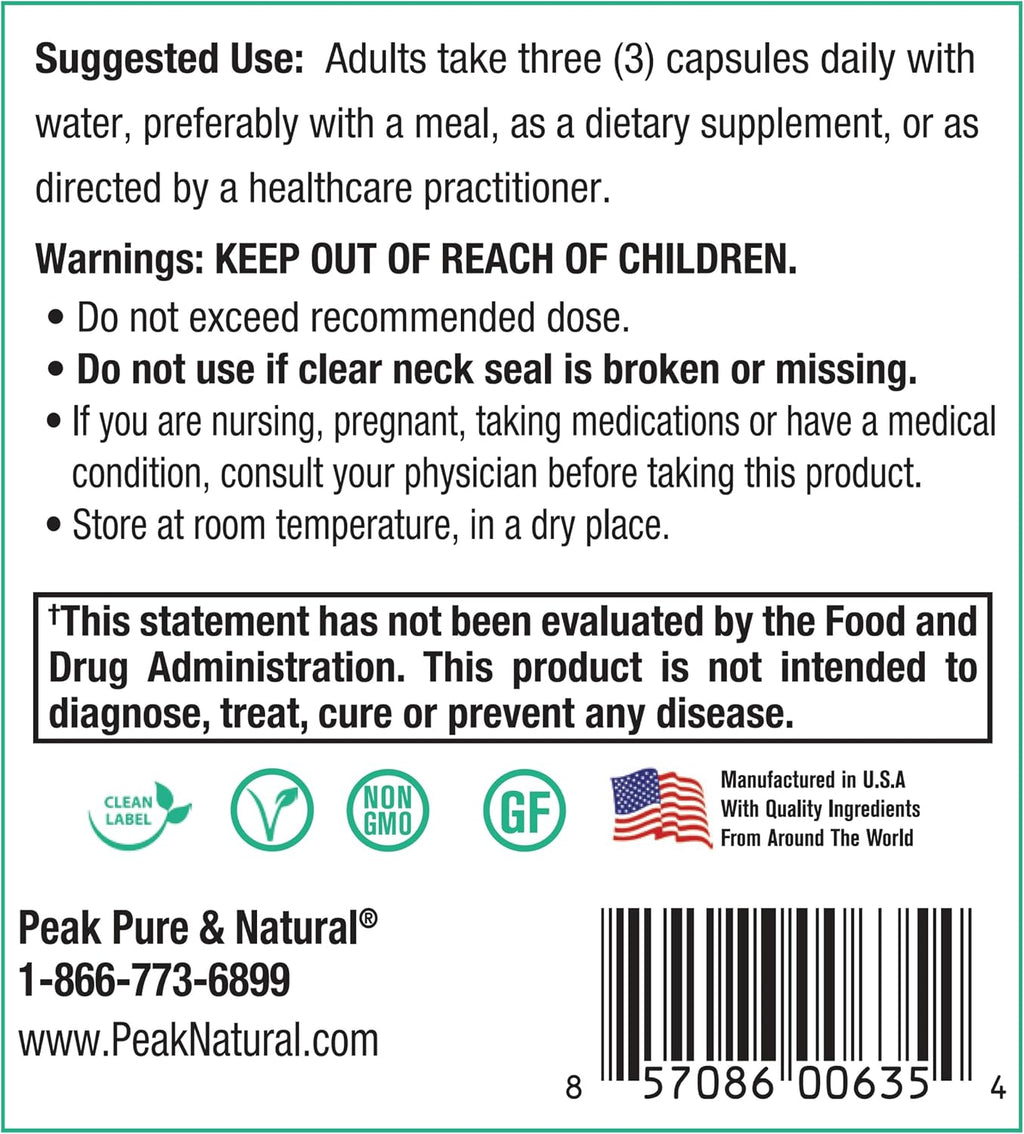 Peak Prostate Support - Natural Prostate Supplements for Men with Saw Palmetto, Beta-Sitosterol, Lycopene and 7 Targeted Nutrients - Promotes Prostate Health and Urinary Tract Health (90 Capsules)
