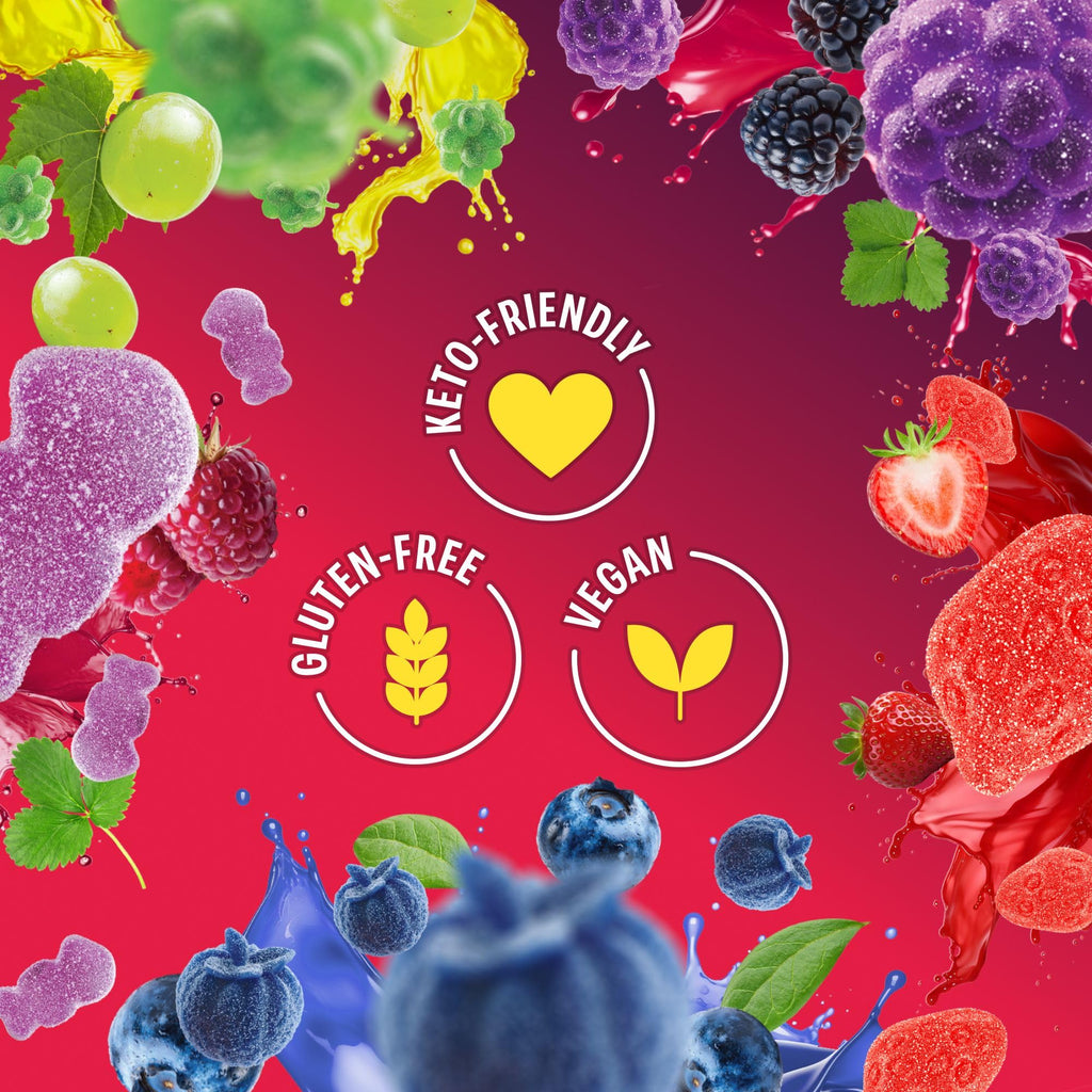 Shameless Snacks Tropical Paradise Mixed Bag - Sour Gummy Candy | 5 Tropical Flavors Per Bag Fruit Snacks, Keto 3g Sugar - Gluten Free Vegan Gummies for Adults