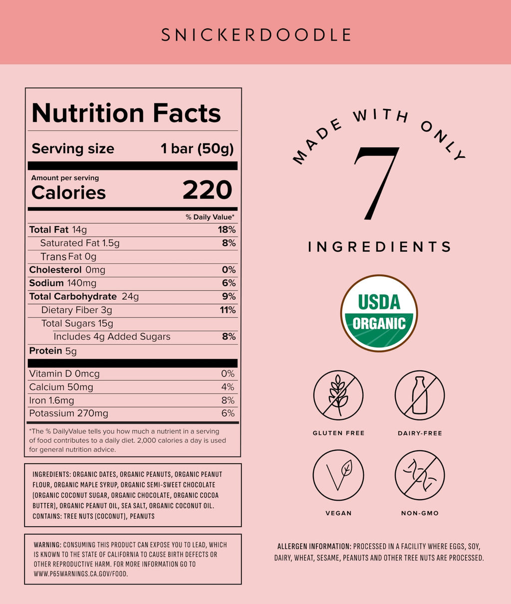 Truvani Plant Based Snack Bars | Variety | 12 Pack | Vegan | 5-8g Protein | USDA Organic and Vegan | Dairy, Soy, and Gluten Free | Individually Wrapped