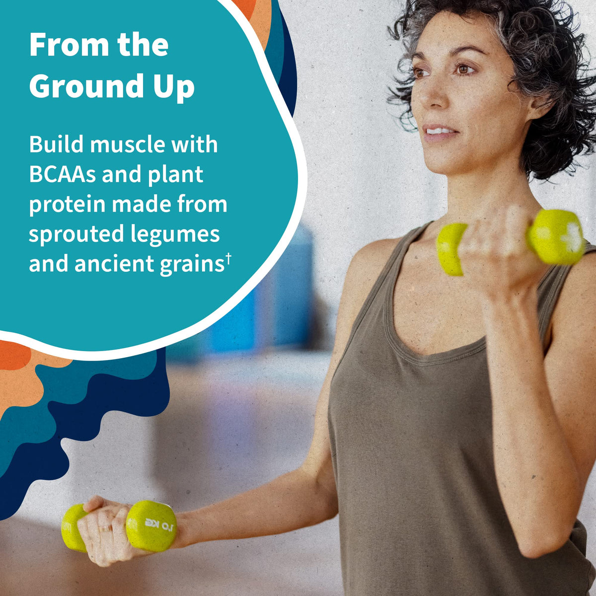 Garden of Life Protein Powder, Vegan Protein Powder, BCAA, Probiotics & Digestive Enzymes, Gluten & Lactose Free, Vanilla, 1.5 LB