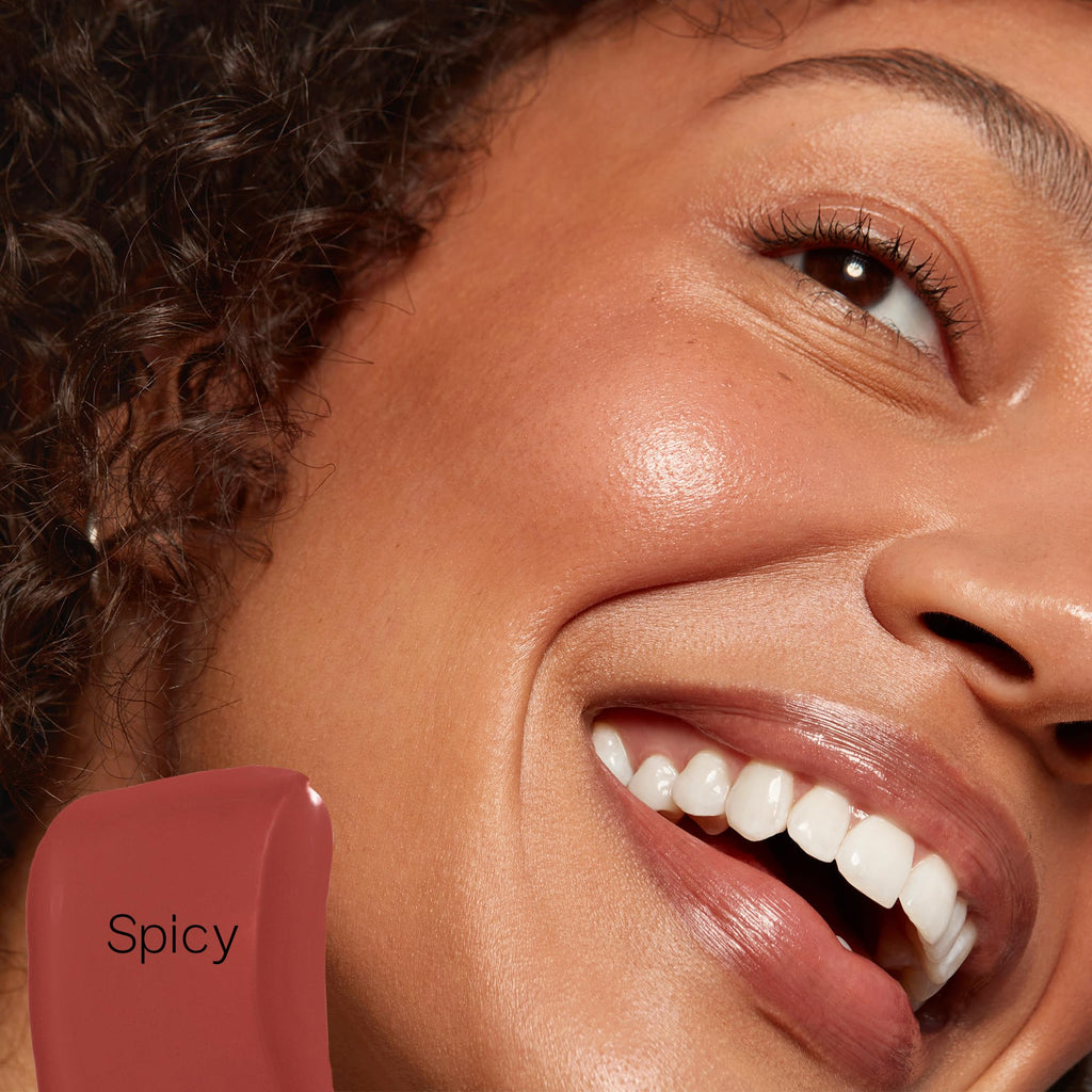 Saie Dew Liquid Blush for Cheeks - Hydrating Cream Blush Stick with a Blendable + Buildable Formula - Skincare Infused Dewy Cheek Tint for a Natural Flush - Glowy Makeup Essential - Spicy (.40 oz) SaieBuy Supplements Australia