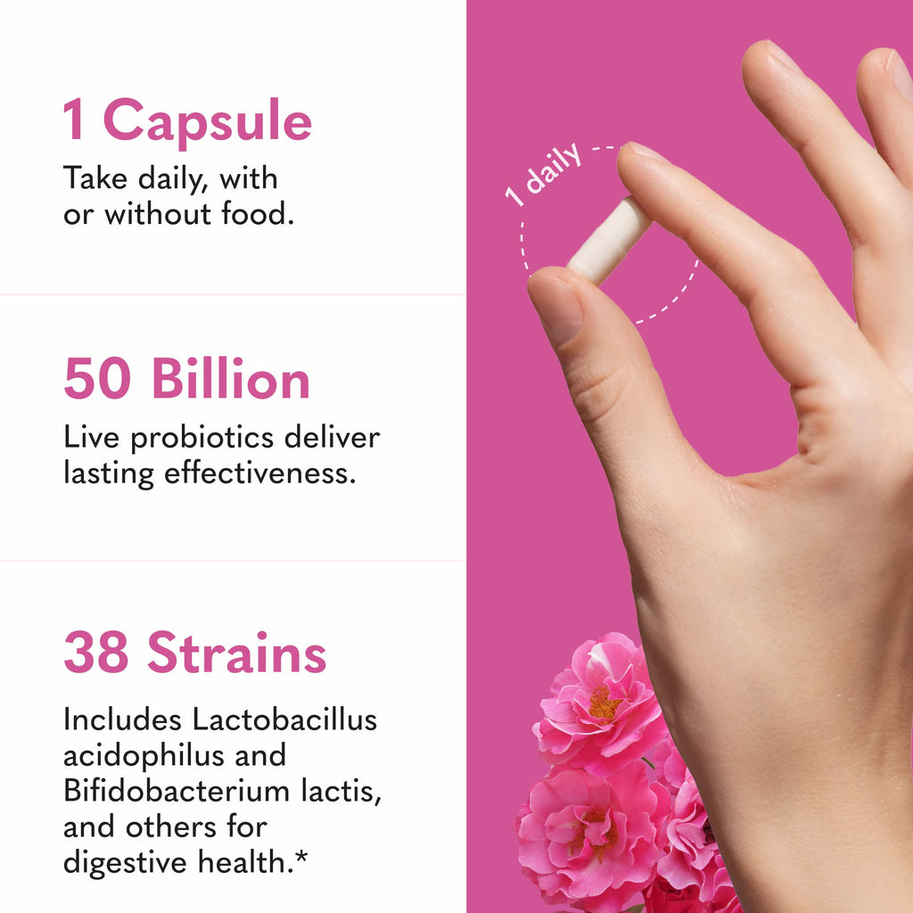 Garden of Life Raw Probiotics for Women's Vaginal Care with Acidophilus, Shelf Stable Probiotic Promotes Yeast Balance, Vaginal, Urinary Tract Health, 30 Vegetarian Capsules | 38 Probiotic Strains, Supports Vaginal & Urinary Tract Health, Vegetarian, Shel