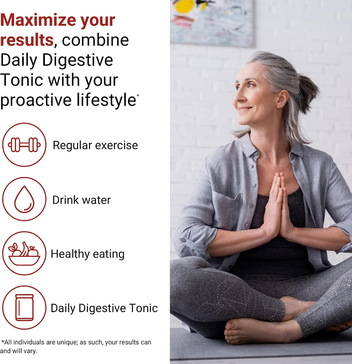 ACTIVATEDYOU Daily Digestive Tonic Kombucha - Support Healthy Digestion & Youthful, Long-Lasting Energy- Prebiotic Fiber, Probiotics, Postbiotics, Vitamin C, Berry Lemonade Flavor (30 Servings)