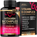 Vitamin B Complex for Men & Women - Made in USA - 11-in-1 B-Complex: B1, B2, B3, B5, B6, B7, B8, B9, B12 with Vitamin C, Choline, Inositol - Energy, Brain & Heart Support Supplement, 60 Vegan Capsules