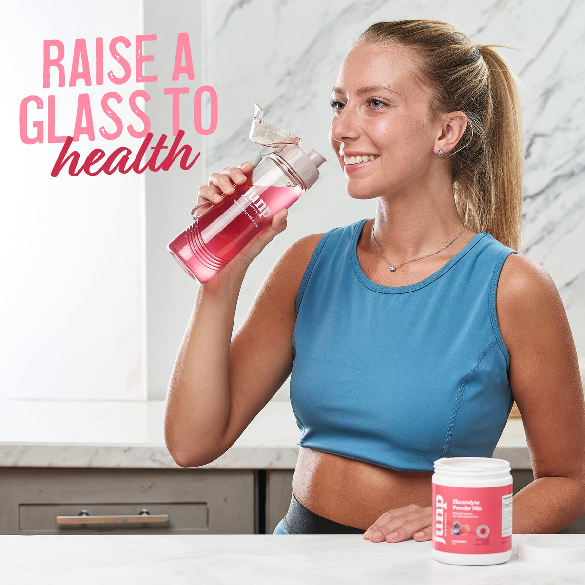 JUNP Electrolytes Powder No Sugar No Carbs, Wild Berry Fruit Flavor Keto Electrolyte Drink Mix - Potassium & Salt Hydration Powder Electrolytes, Zero Calorie Sugar Free Electrolyte Powder, 90 Servings