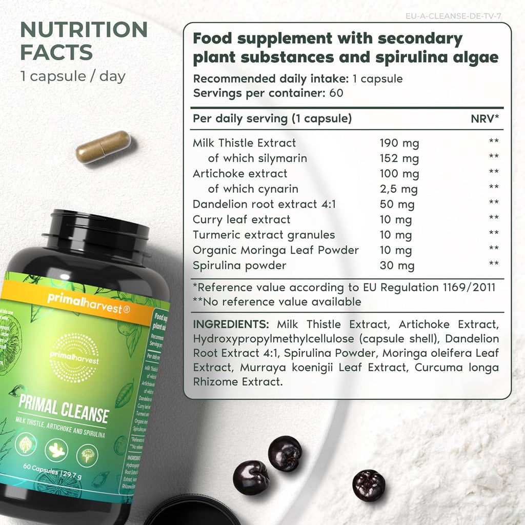 Primal Harvest Cleanse - Daily Supplement, Gluten, Dairy & Soy Free