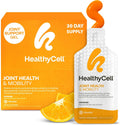 Healthycell Joint Health & Mobility Daily Liquid Supplement - 30 Gel Packs | Joint Support Supplement, Inflammation Response, Cartilage & Flexibility with Curcumin, Glucosamine & Chondroitin