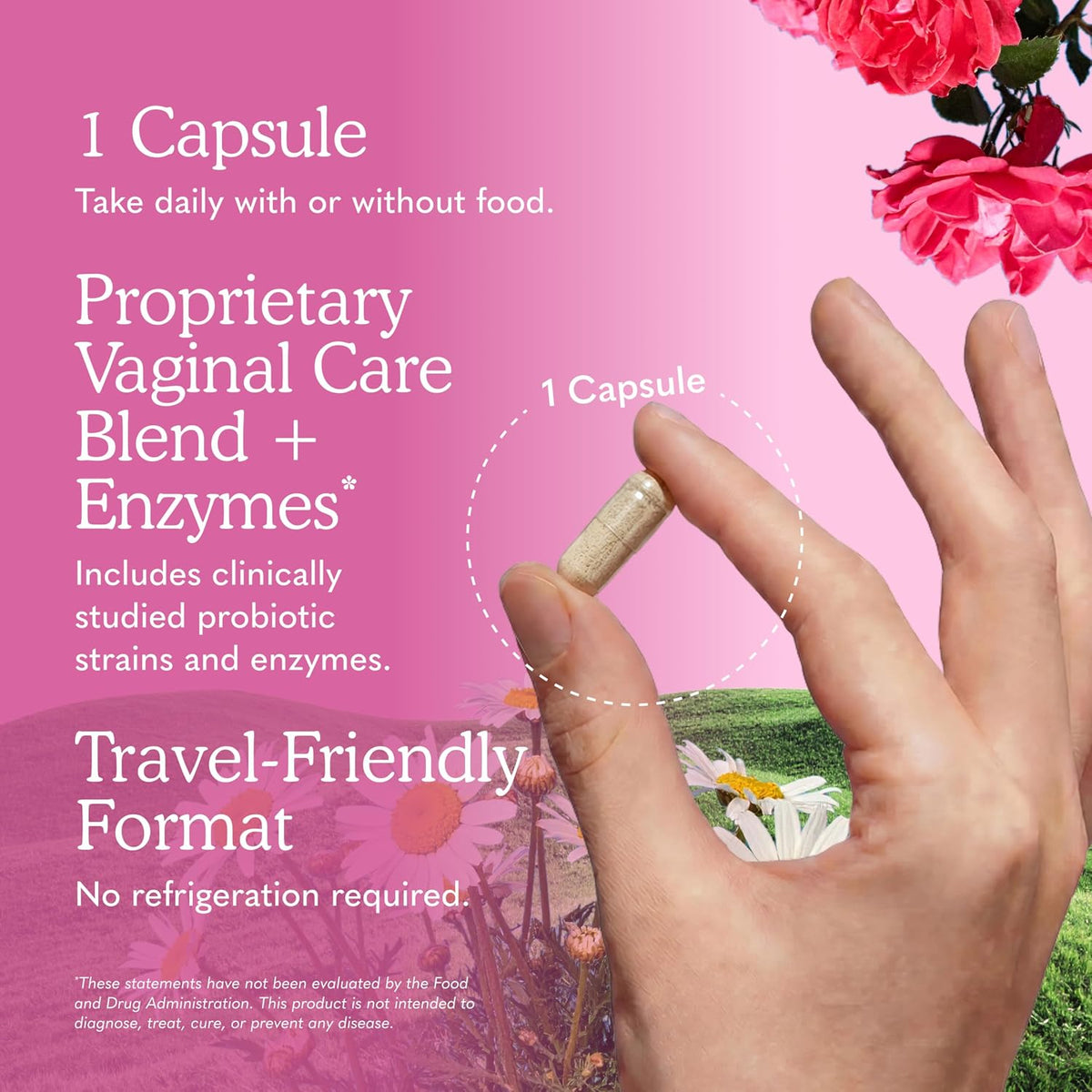 Garden of Life Raw Probiotics for Women's Vaginal Care with Acidophilus, Shelf Stable Probiotic Promotes Yeast Balance, Vaginal, Urinary Tract Health, 30 Vegetarian Capsules | 38 Probiotic Strains, Supports Vaginal & Urinary Tract Health, Vegetarian, Shel