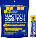 MagTech Magnesium Cognition Powder with Lions Mane and Bacopa, 14 Servings | Magtein L-Threonate, Glycinate and Taurate blend supports focus, mental clarity and brain health. Mix into water daily.