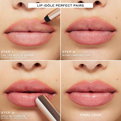 Lancôme Lip Idôle Squalane-12 Butterglow™ Hydrating Lip Balm – Instant Shine, 24H Hydration, and Buildable Color for Smooth & Moisturized Lips - 33 IDOLE NUDE