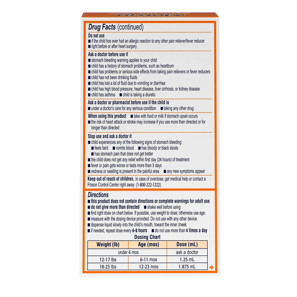 Concentrated Motrin Aspirin, 0.5 Fluid Ounce MotrinBuy Supplements Australia