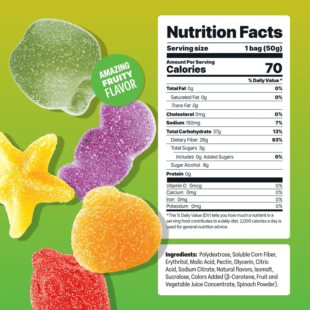 Shameless Snacks Tropical Paradise Mixed Bag - Sour Gummy Candy | 5 Tropical Flavors Per Bag Fruit Snacks, Keto 3g Sugar - Gluten Free Vegan Gummies for Adults