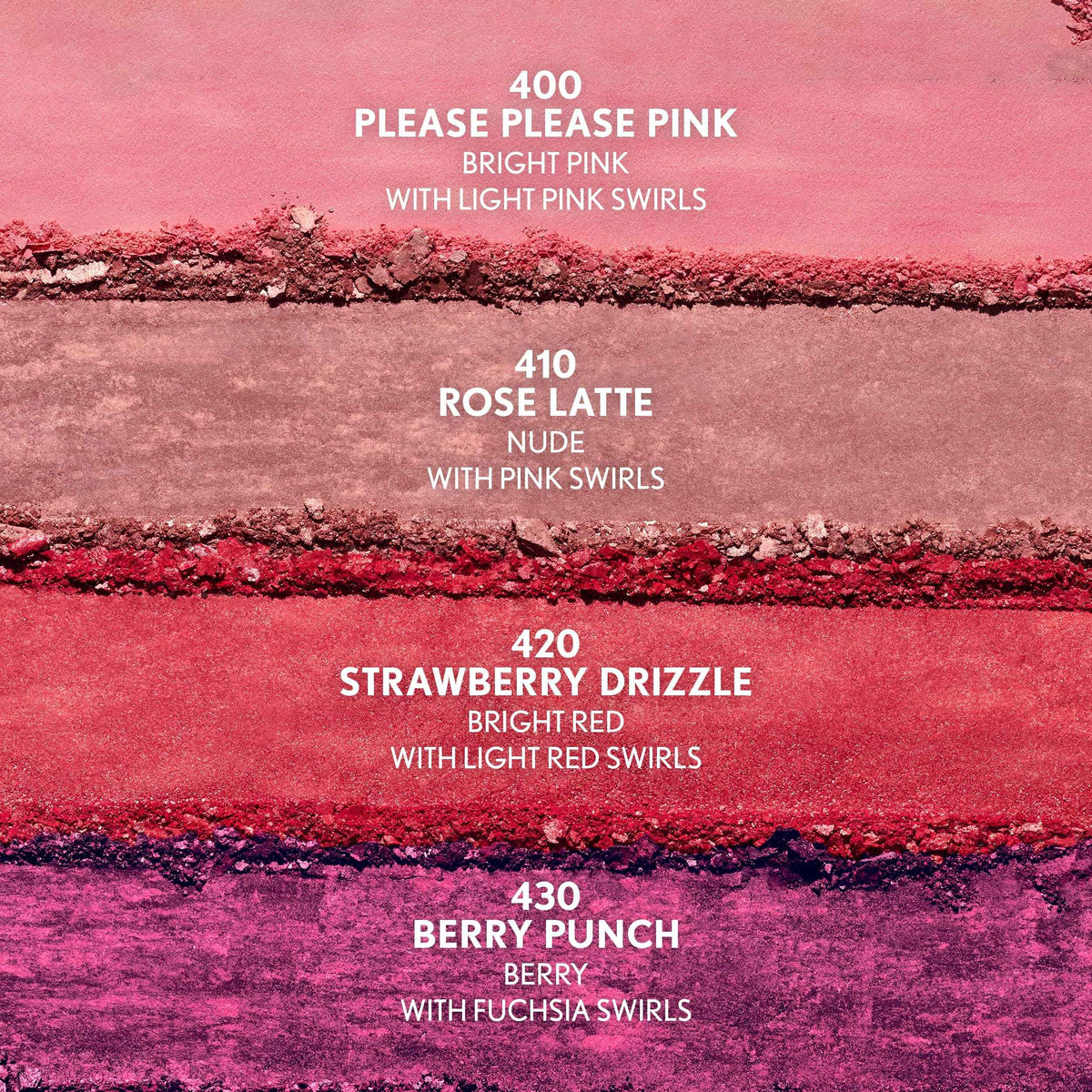 COVERGIRL TruBlend Skin Enhancer Baked Luminous Blush, with Hyaluronic Acid & White Rose Extract, Blends Seamlessly - Strawberry Drizzle (Bright Red with Light Red Swirls)