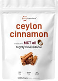 Micro Ingredients Ceylon Cinnamon, 300 Softgels | Cinnamon Supplements with MCT Oil | Non-GMO, Gluten Free - PrimeBioHealth - canada supplements