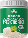 Peak Performance Organic Acacia Senegal Prebiotic Fiber Powder - Unflavored USDA Plant Based Soluble Vegan Prebiotics Gut Health Supplement with Digestive Enzymes 5 oz - PrimeBioHealth - canada supplements