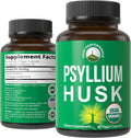 Peak Performance USDA Organic Psyllium Husk Vegan Capsules Made with Seed - Fiber Supplement for Gut - Digestive Prebiotics - for Digestion and Roughage Without Bloating - Vegan, Gluten-Free Pills - PrimeBioHealth - canada supplements