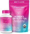 Pink Stork Fertility Bundle for Women – Conception Tea + Prenatal Vitamin Support with Inositol, Vitex, Folate & Ashwagandha – Supports Hormone Balance, Cycle Health & Preconception Wellness - PrimeBioHealth - canada supplements