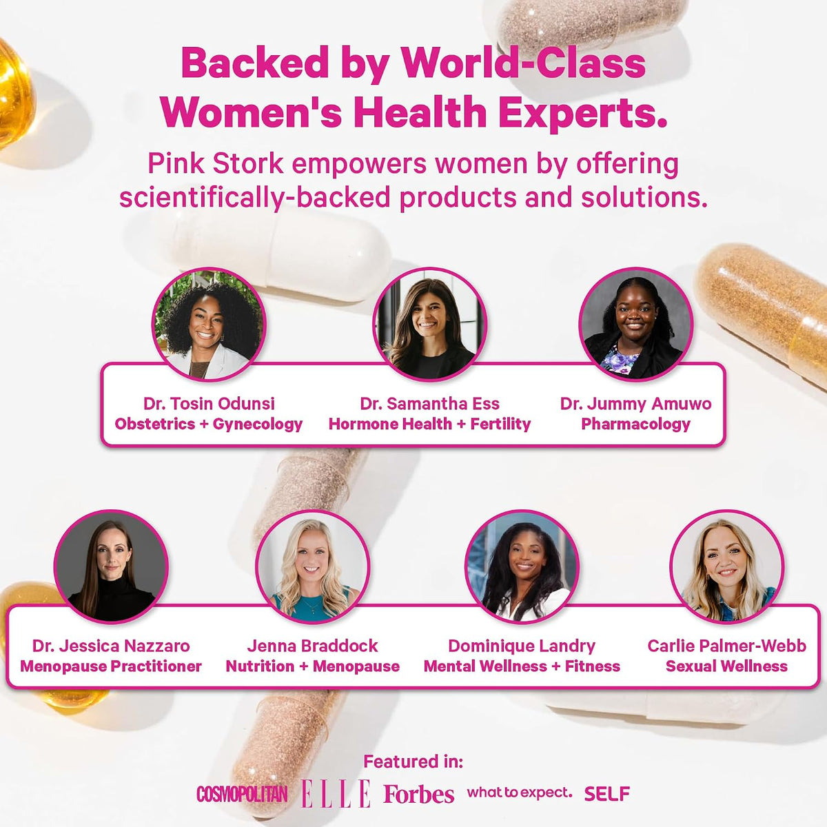 Pink Stork PMS Supplement for Women - Vitex, Ashwagandha, Maca Root & 10 Vitamins & Minerals to Support Hormone Balance, Mood, Bloating, Period Regularity - 60 Capsules - PrimeBioHealth - canada supplements